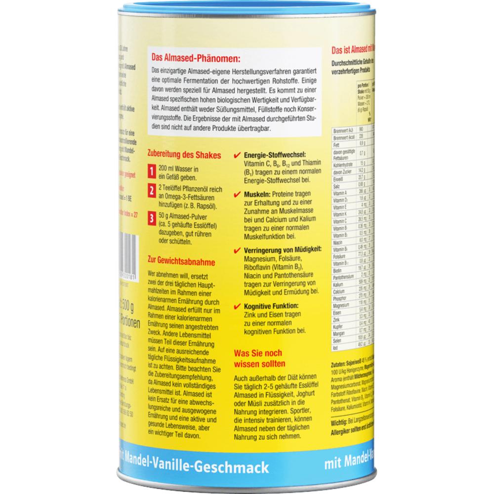 Almaced Diet Powder Almond & Vanilla Shake 500g