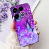 For Cover Infinix Note 40 40x 40Pro Plus Note40 Pro+ Phone Case Colorful Flower Butterfly Lxuru Women Fashion Soft Siliocne Etui