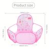 Kids' Foldable Indoor Ocean Ball Pit Tent with Basketball Hoop - Cartoon Design