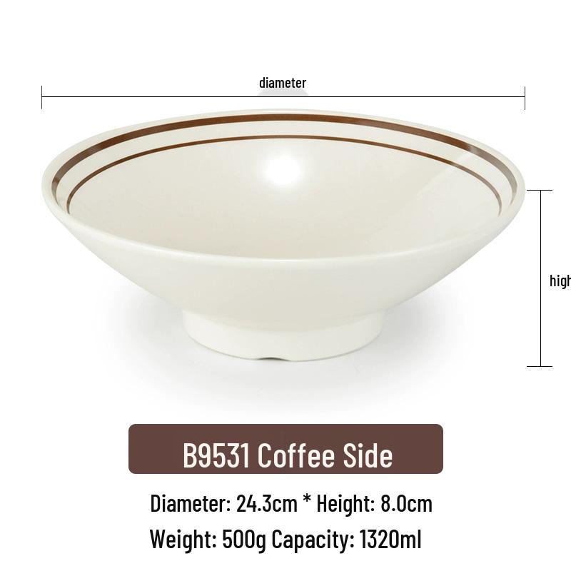 Pink Melamine Ramen Bowl - Creative Conical Hat Design, Imitation Porcelain, Large for Beef Noodle Soup and Mala Tang.