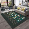 Music Basic Guitar Chord Theory Chart Piano Carpet Rug for Home Living Room Bedroom Sofa Doormat Decor,Kid Area Rug Non-slip Mat