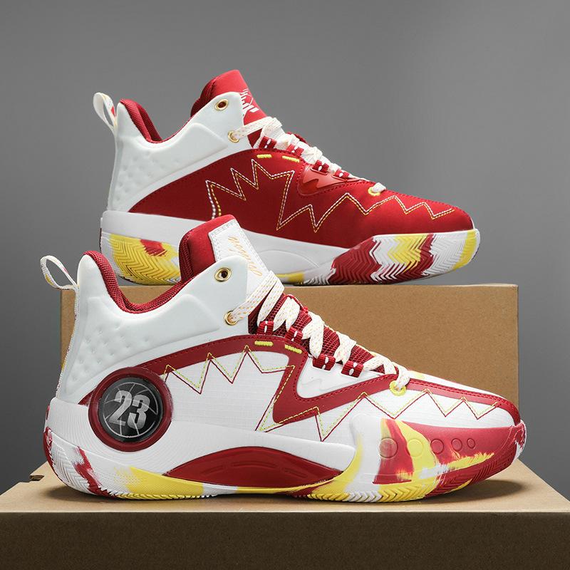 

Новые баскетбольные кроссовки, мужские и подростковые, для занятий спортом на цементе, беговые кроссовки, звук трения, резина MD 46