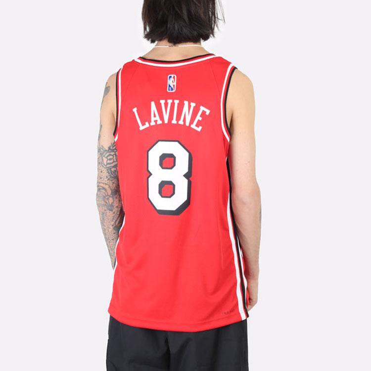 Nike Chicago Bulls Lavine City Edition Jersey Red Men Streetwear DB4021-657