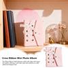 Mini Photo Album Cross Ribbon Photocard Storage Supplies Photo Collecting Book For Travelers Students Parents Photographers