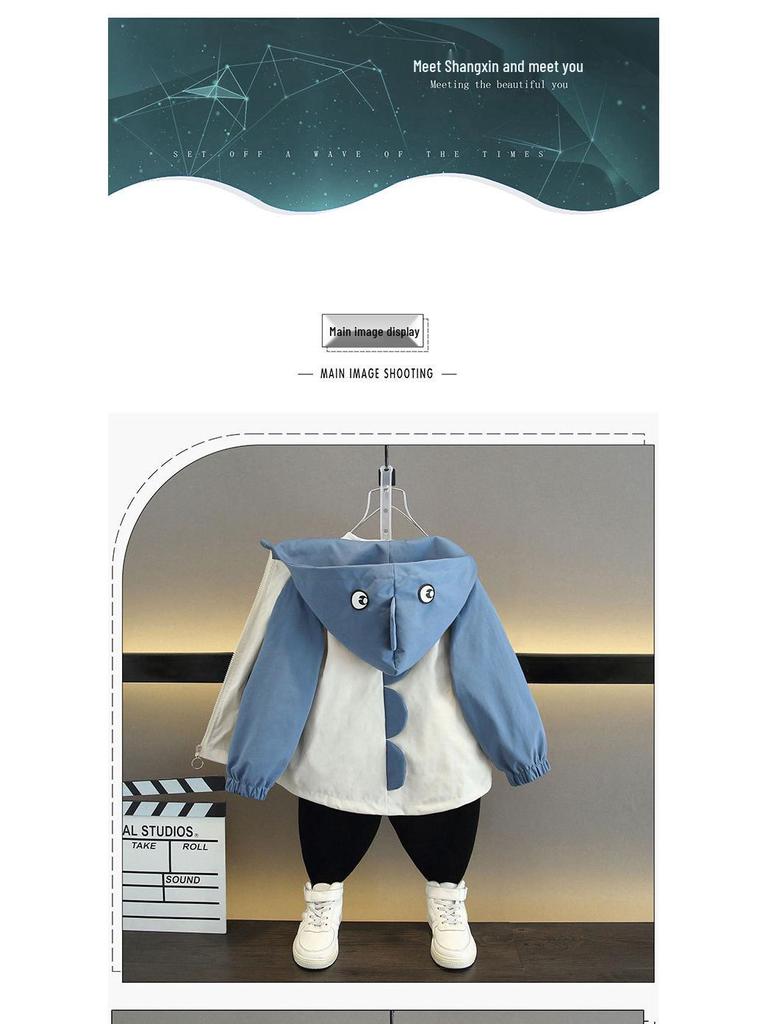 2025 Neue Jungen-Kapuzen-Windjacke - Stilvolle Kinderjacke für Frühling & Herbst