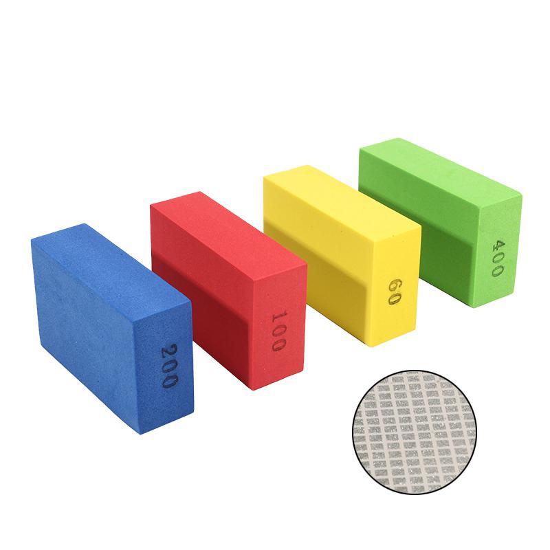 1/4Pcs Diamond Hand Polishing Pads Abrasive Block For Stone Marble Ceramic Tile Glass Grinding Sanding Disc