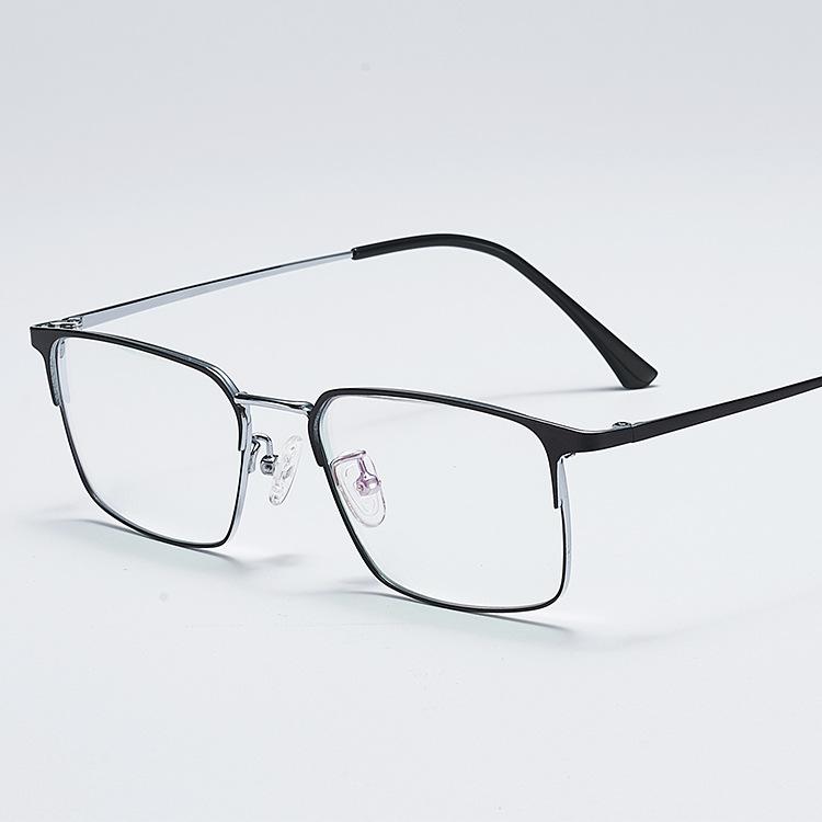 

Popular anti-blue light bifocal progressive multifocal pure titanium ultra-light high-definition presbyopic glasses 0Blue light protection