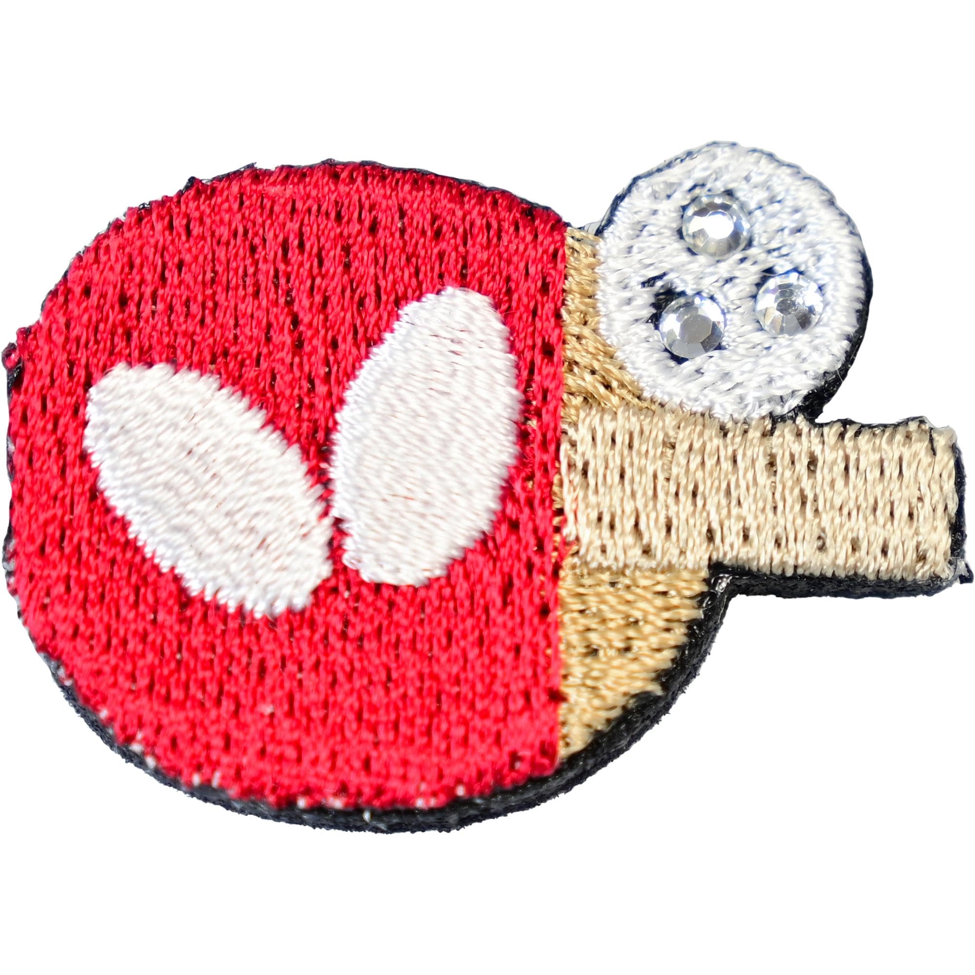 Butterfly brooch pin racket 75920 006 red красный