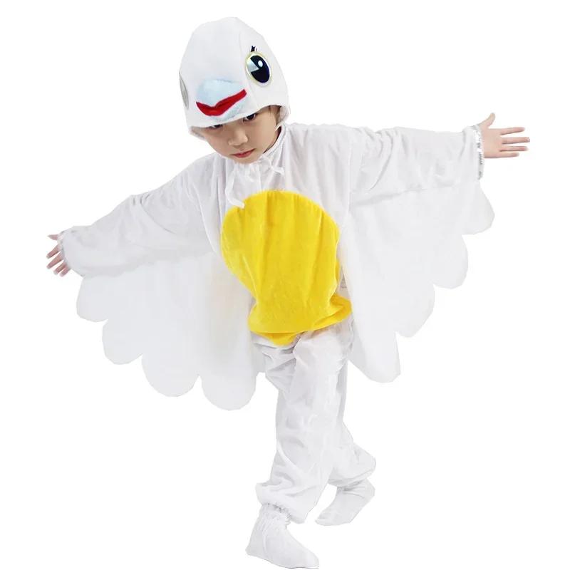 Děti Dospělí Zvíře Pták Voriol Papoušek Vlaštovka Orel Datel Cosplay Maškarní Kombinéza Kostým Dárková Sada Halloween