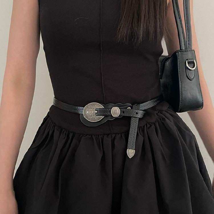 Vintage Buckle Belt Women Waist Belt Bohemian Waistband Pants Belt Accessories