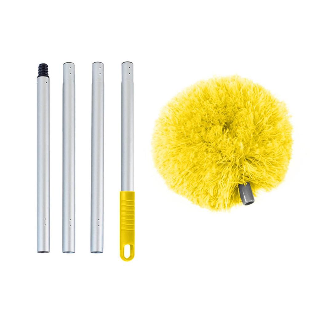 Extendable Ceiling Fan Cleaner with Extension for Efficient Cleaning for Effective Dust Removal Washable Brushes