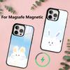 Wolken Hase Handyhülle Für iPhone17,16,15,14,13,12,11 Plus,Pro Magnetisch mit Magsafe Kabelloses Laden
