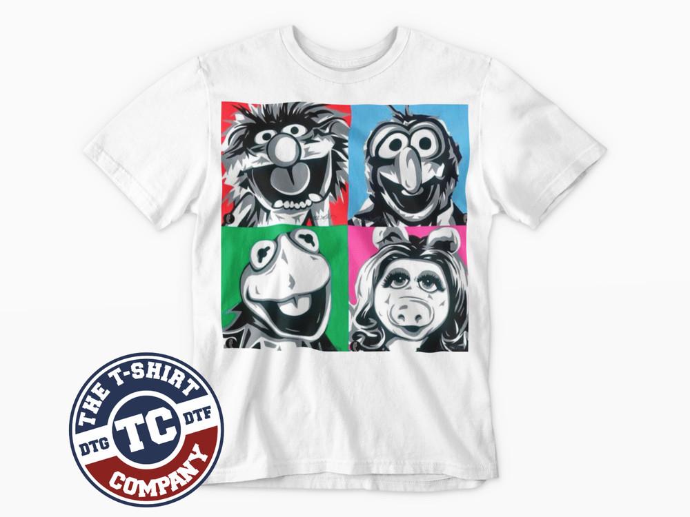 Muppets T-Shirt Kermit Piggy Animal TV Film classic Retro Tee Funny Cool 80s 90s Unisex T-Shirt XXL