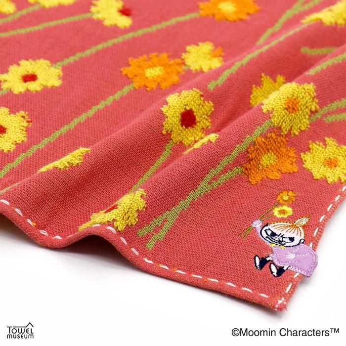 MOOMIN Little My Flower Picking Handkerchief Red, 25x25cm