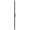 Porte de douche - Maison Exclusive - Cadre noir - Verre trempé 5 mm - Largeur réglable 78-81 cm