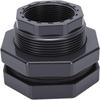 Grey Bulkhead Fitting PVC Plumbing Pipe Fitting Durable Tank Connector Fitting