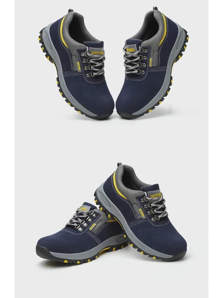 Men's Lightweight Steel Toe Work Shoes: Anti-Slip, Anti-Smash, Anti-Puncture, Wear-Resistant, Ideal for Welders