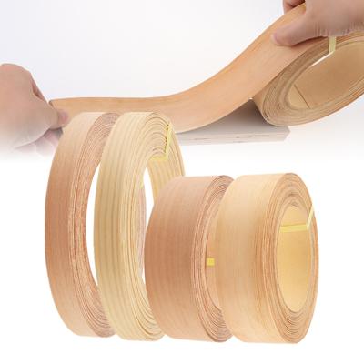 Nastro Bordatura Bordo con Venatura Legno di Pino / Faggio 50 piedi Termofusibile Autoadesivo per Armadio / Tavolo / Porta Protezioni Mobili Fai da Te