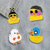 Small Yellow Duck Brooch Cute Japanese Badge Cartoon Anti-slip Button Personality Bag Pendant Creative Student Decorations