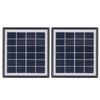 2pcs 5W USB Solar Panels Monocrystalline Portable Solar Charger with Stand for Phone MP3 MP4 Players Camping Hiking