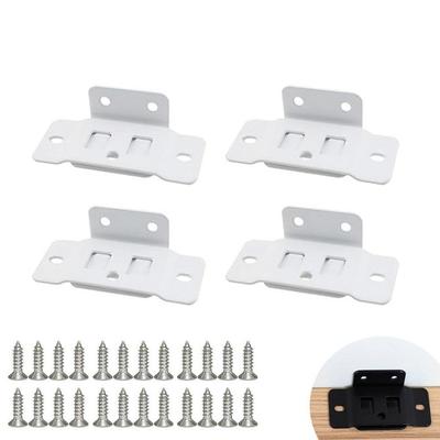4Pcs L Shaped Cabinet Corner Code Furniture Laminate Connector Bracket  Hardware Accessories