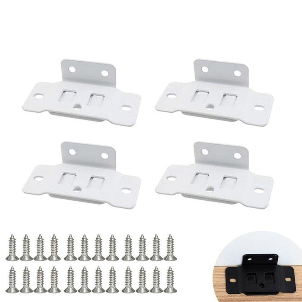 4Pcs L Shaped Cabinet Corner Code Metal Two in One Insert Modern Fixing Buckle  Hardware Accessories
