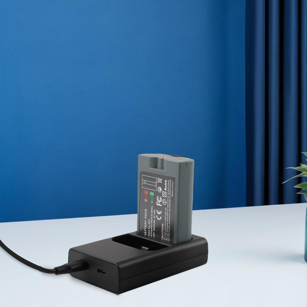 Dual-Port Battery Charger DC 5V Dual Port Charging Station Ring Battery Charger Dock for Spotlight Cam Battery