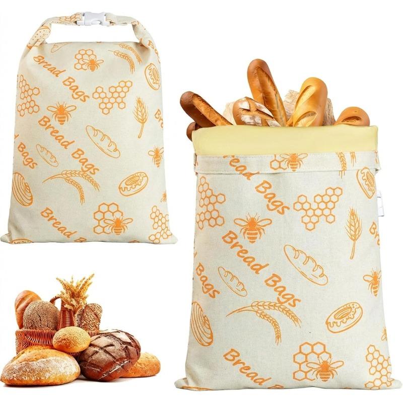 1 Stück 100% Bienenwachs Brottaschen, Wiederverwendbare Bienenwachs Brottaschen für Gefrierschrank & Kühlschrank, 43cm×33cm Natürliche Aufbewahrungstaschen für Sauerteig & Handwerksbrote