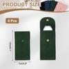 Uxcell 4-Piece Set Velvet Watch Pouch 5.1 X 2.8 Inch Portable Travel Case Jewelry Storage Bag Single Watch Storage Pouch Unisex Snap Button Closure