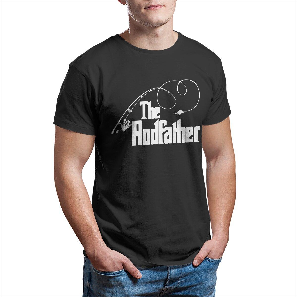 

The Rodfather Fishing Parody funny TShirt for Men 100 Cotton Casual t shirts for men XL6XL mens graphic tshirts 4XL