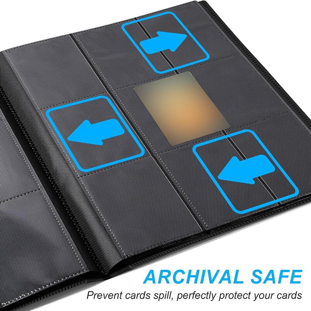 Collectible Card Binder Album 360 Card Holder Trading Card Binder Album Large-capacity Card Binder Notebook for Birthd