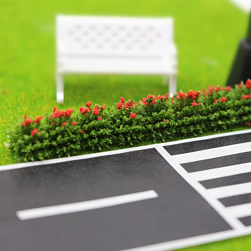 6pcs Model Flower Grass Kit, Mixed Color Miniature Landscape Foliage, Plastic DIY Terrain Shrubs for Dioramas and Model Railroads