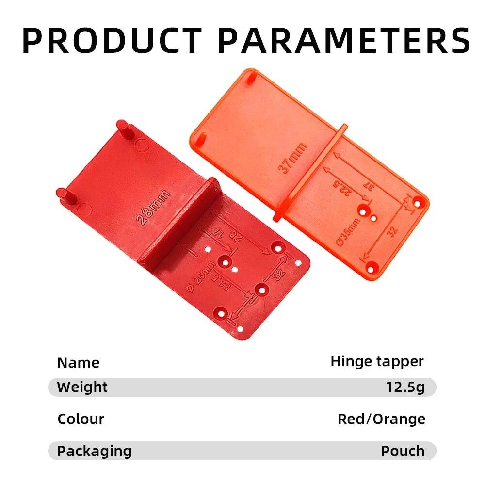Hinge Hole Drilling Guide Positioning Mark Template 26/35/40mm Hing Installation Jig Door Cabinet Hinge Hole Locator Woodworking