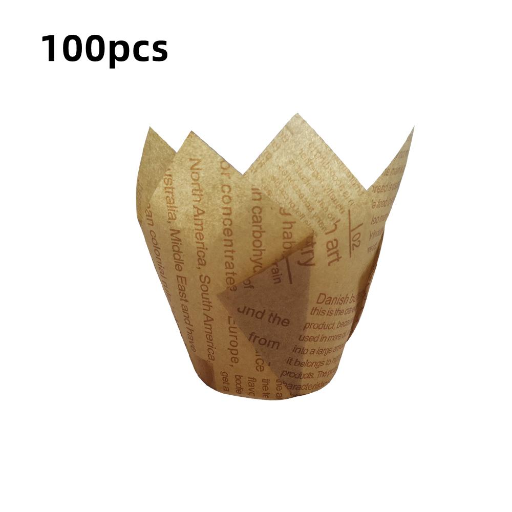 50/100pcs Multi-style Cupcake Liner Baking Cup For Wedding Party Caissettes Tulip Muffin Cupcake Paper Cup Oilproof Cake Wrapper