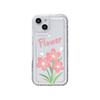 Pink Flower for iPhone17promax Mobile Phone Case Apple 14 Girl Heart 13/16 Large Hole 15 Soft Case X