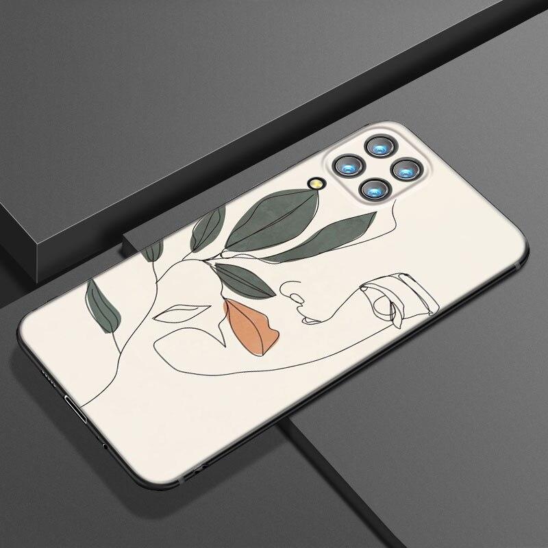 Abstract Art Line Phone Case For Samsung Galaxy A21 A30 A50 A52 S A13 A22 A32 4G A23 A33 A53 A73 5G A12 A31 A51 A70 A71 A72