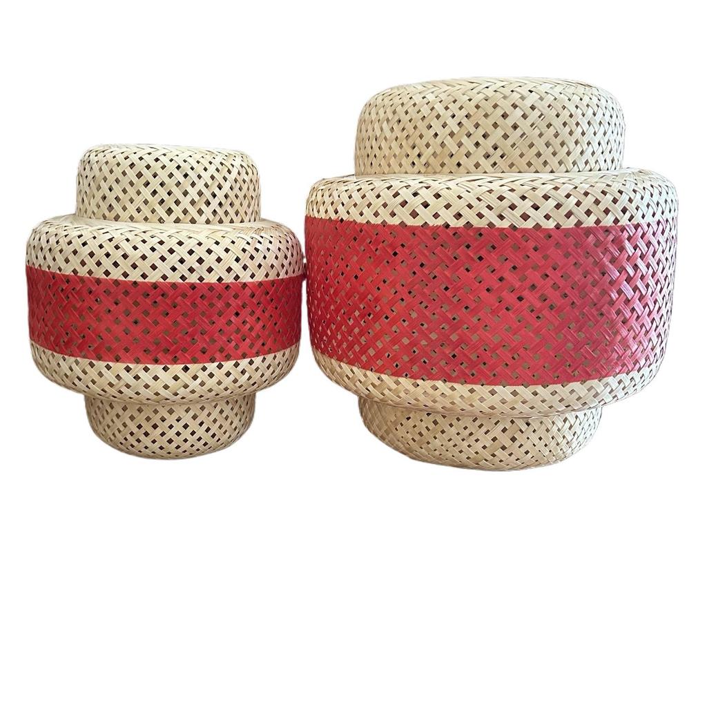Chinese Wedding Photography Props: Rattan Hollow Lanterns with Red Background Decoration