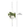 Handmade Flower Hanging Pot Rope Net Macrame Plant Hanger Flower Pot for Home Wall Decoration Courtyard Garden Planter Basket