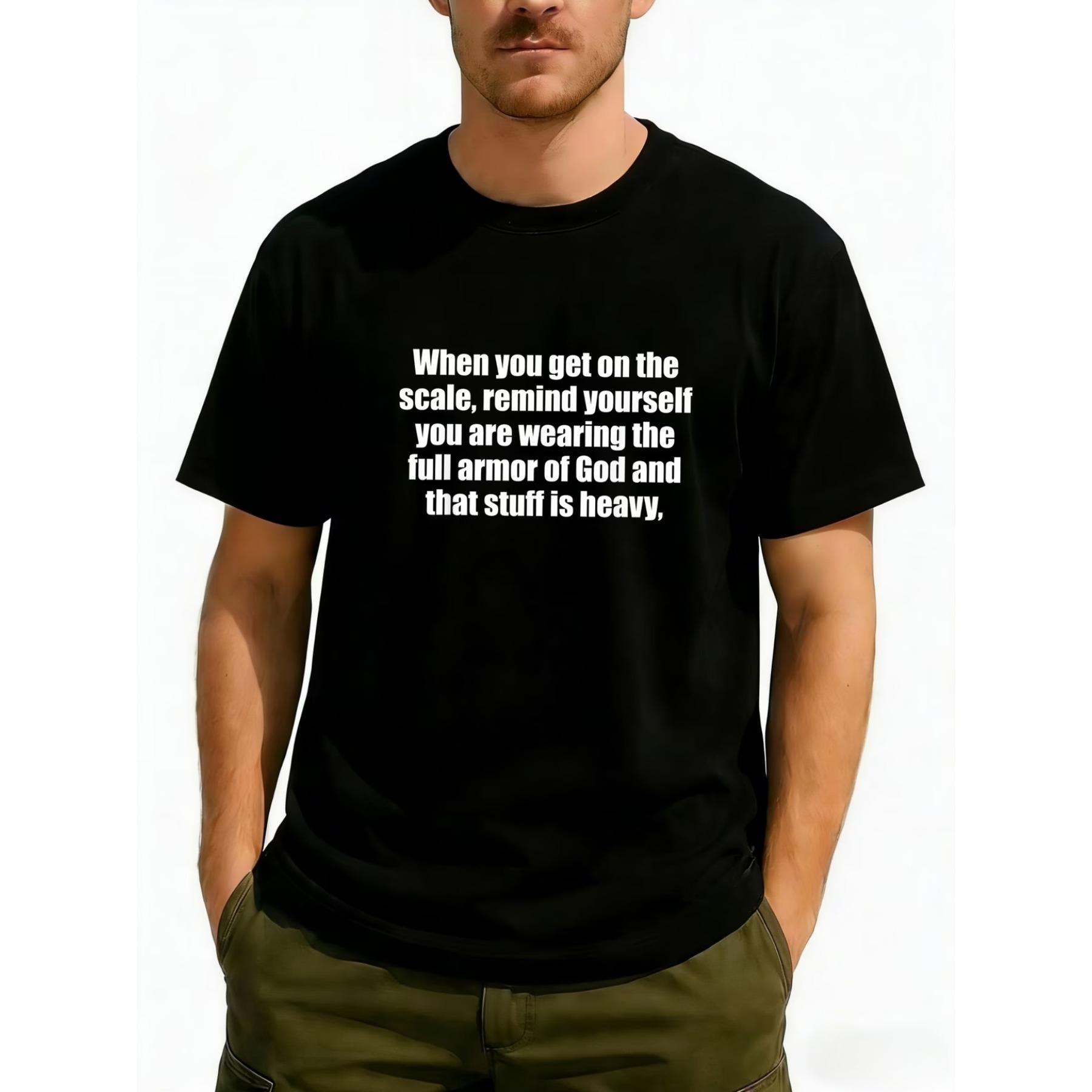 This Humorous Christian T-Shirt Features The Phrase  Full Armor of God  and Is Made of Unisex S чёрный