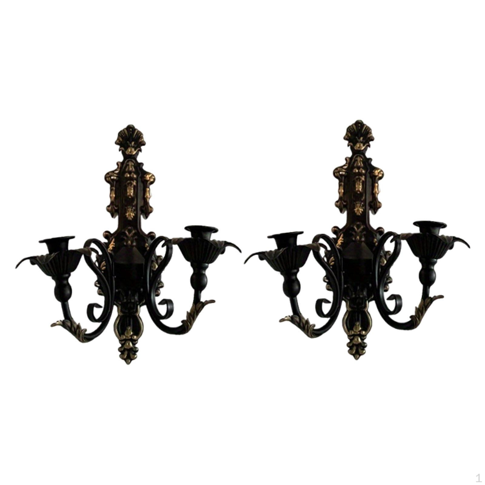 

2 Decorative Wall Sconces for Candles, Ideal Parties, Home, Birthdays, Offices And As A
