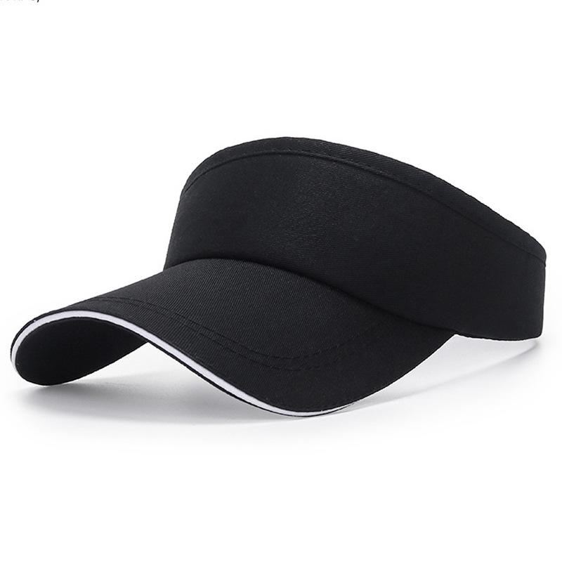 

New Hat Women S Summer Sandwich Solid Color Empty Top Hat Topless Sun Hat Outdoor Sports Cap