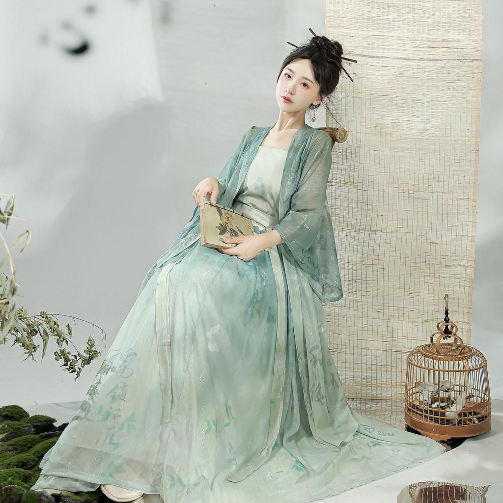 Chinese Song Dynasty Style Hanfu Women's Daily Suit Han Element Women's Clothing