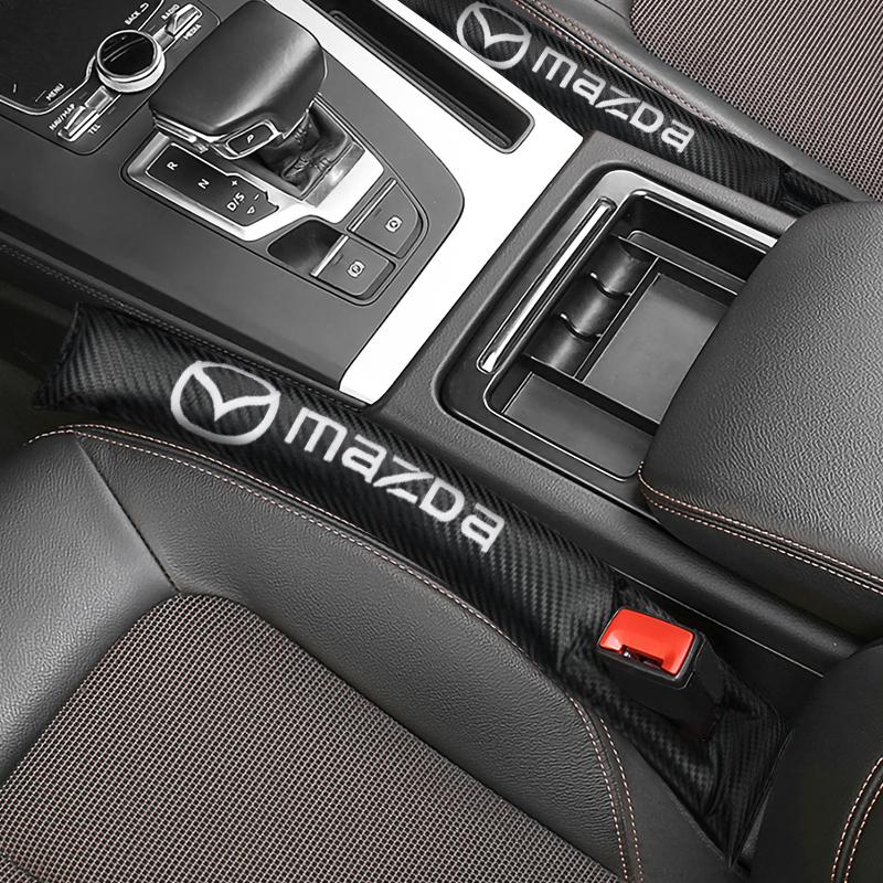 Mazda Seat Gap Filler Pads – PU Leather, Leak-Proof Car Styling Accessories for 2, 3, 5, 6, CX-5, CX-9, CX-7, CX-4, CX-3, CX-30