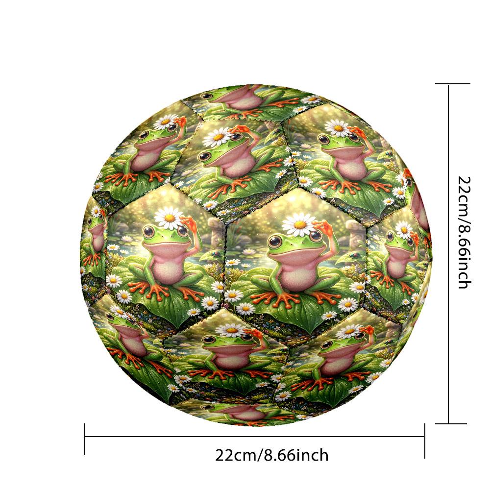 1 Stück Frosch Garten Fantasie Größe 5 Fußball Professionelles Spiel Training Fußball Indoor & Outdoor Sportball Trainingsball Leicht Langlebig y81