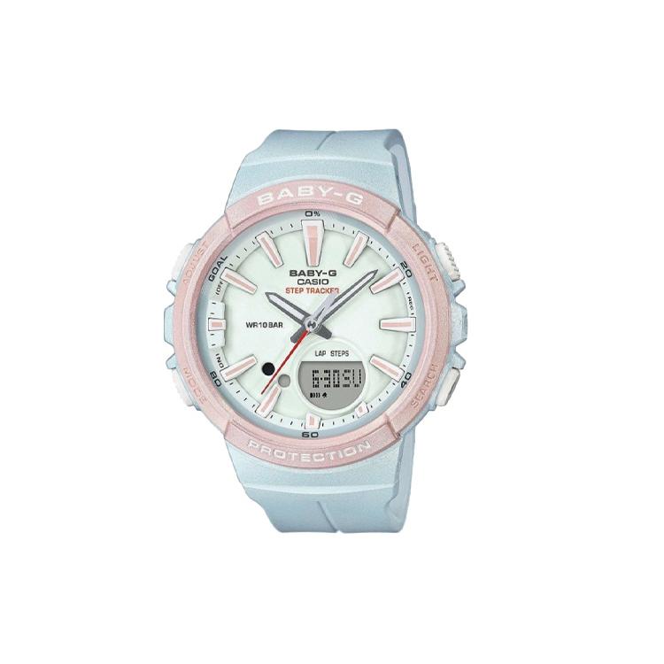 CASIO Women s BABY-G White Watch BGS-100SC-2A BGS-100SC-2A Pink Blue Watch Case