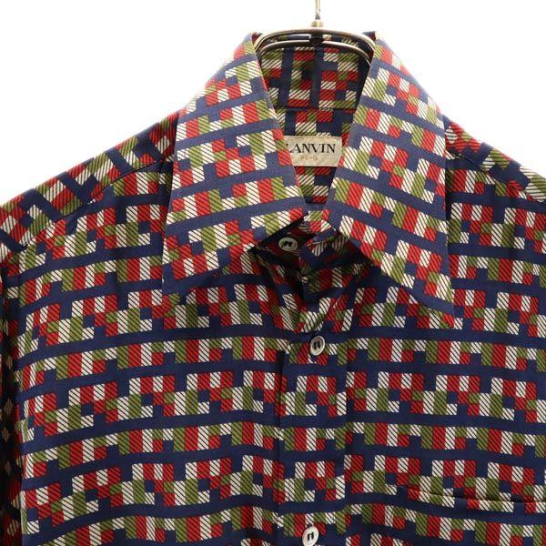 Lanvin Seidenmischung Overall Griff Langes Hemd 37 Herren Gebraucht