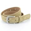 Beige Meat Suede Leather Belt