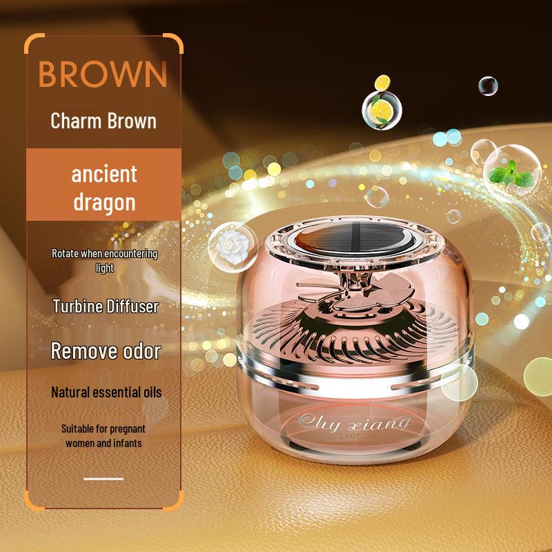 2025 Solar Car Aromatherapy Perfume - Elegant Men's Car Interior Ornament with Subtle Fragrance