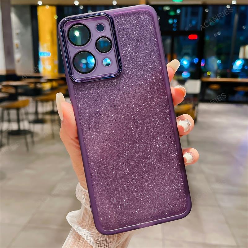 Třpytivé čiré silikonové měkké pouzdro pro Xiaomi Redmi Note 12 Pro Plus 4G 5G Ochranné sklo objektivu Zadní kryt na Note12 12pro Redmi12