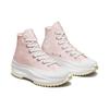 Converse Run Star Hike Platform Satin Comfortable Lightweight High-Top Canvas Shoes Unisex Sneakers Pink A00900C